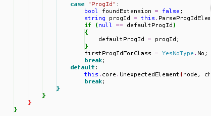 Codekana-highlighted bottom of nested block